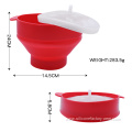 Kitchen Microwave Silicone Popcorn Bucket Home Bowl